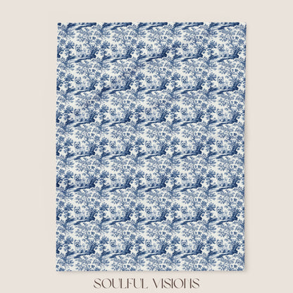 Yorkshire Terrier Toile French Toile De Jouy Blanket