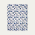 Yorkshire Terrier Toile De Jouy Fleece Blanket