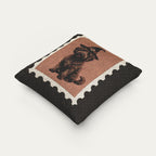 Goldendoodle Chocolate Halloween Woven Pillow
