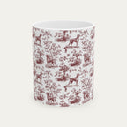 Weimaraner Burgundy Toile Mug