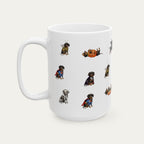 Dachshund SH Black and Tan Halloween mug