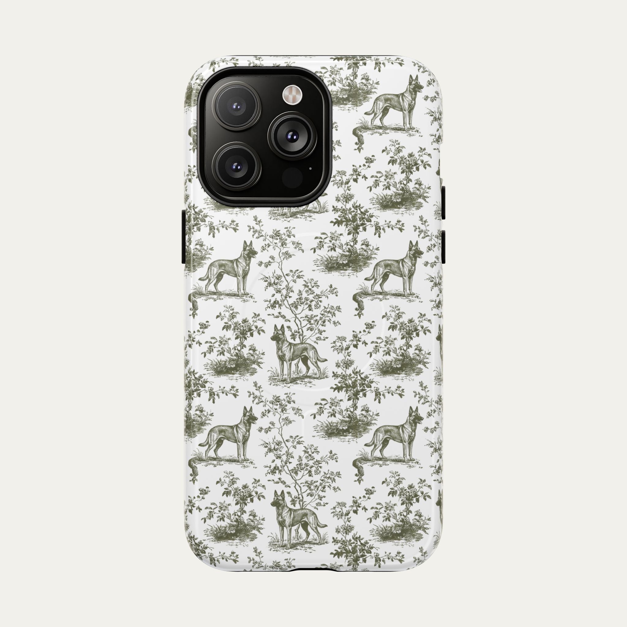 Belgian Malinois Sage Green Toile phone Case