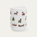 Greyhound Christmas Mug