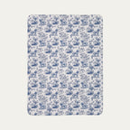 Cockapoo Toile De Jouy Fleece Blanket