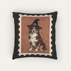 Australian shepherd brown Halloween Woven Pillow