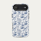 Chihuahua Shorthaired Blue Toile Phone case