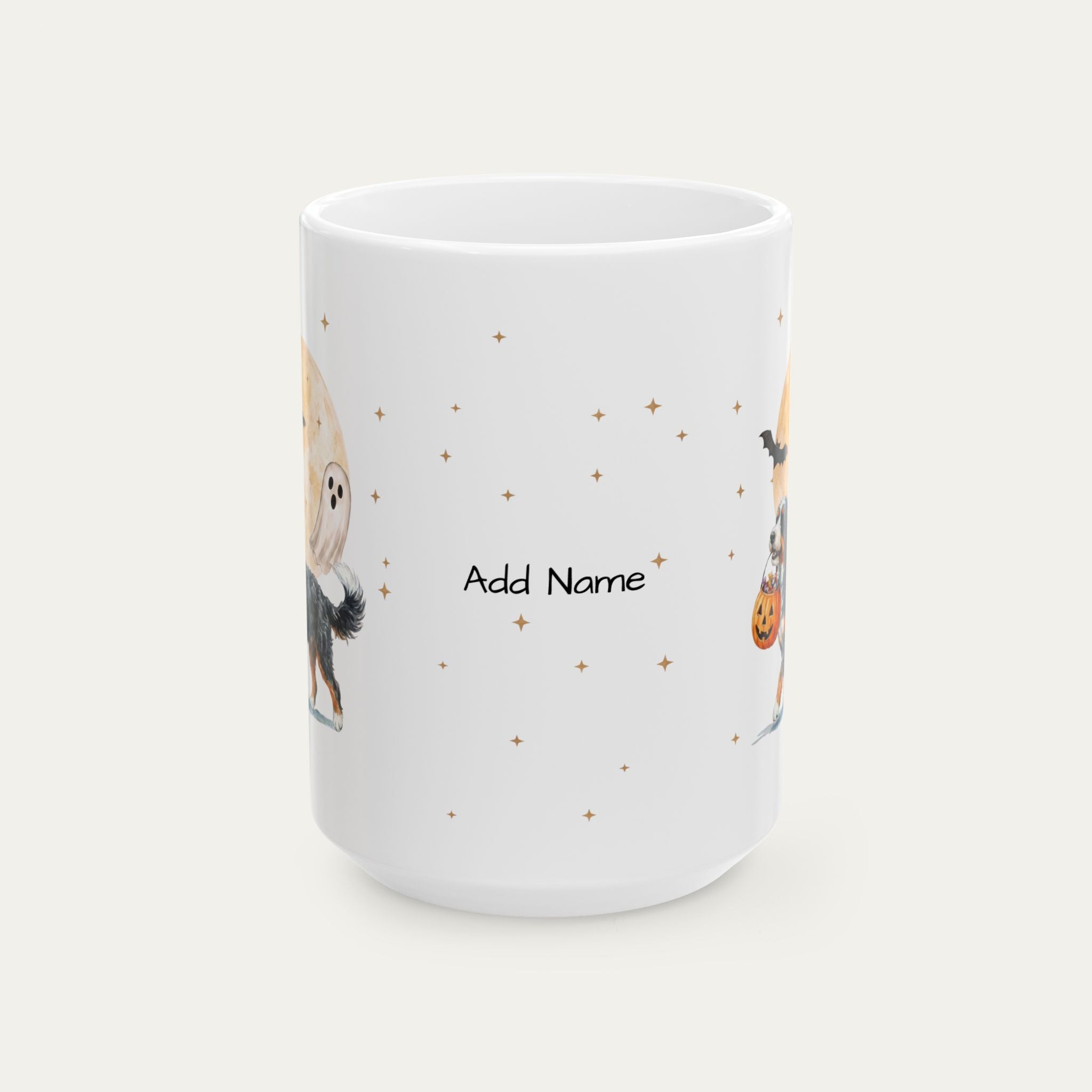Custom Bernedoodle Halloween mug