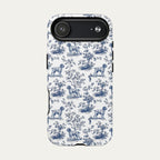 Wirehaired Pointing Griffon Blue Toile Phone case