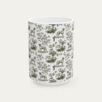 Great Dane Sage Green Toile Mug