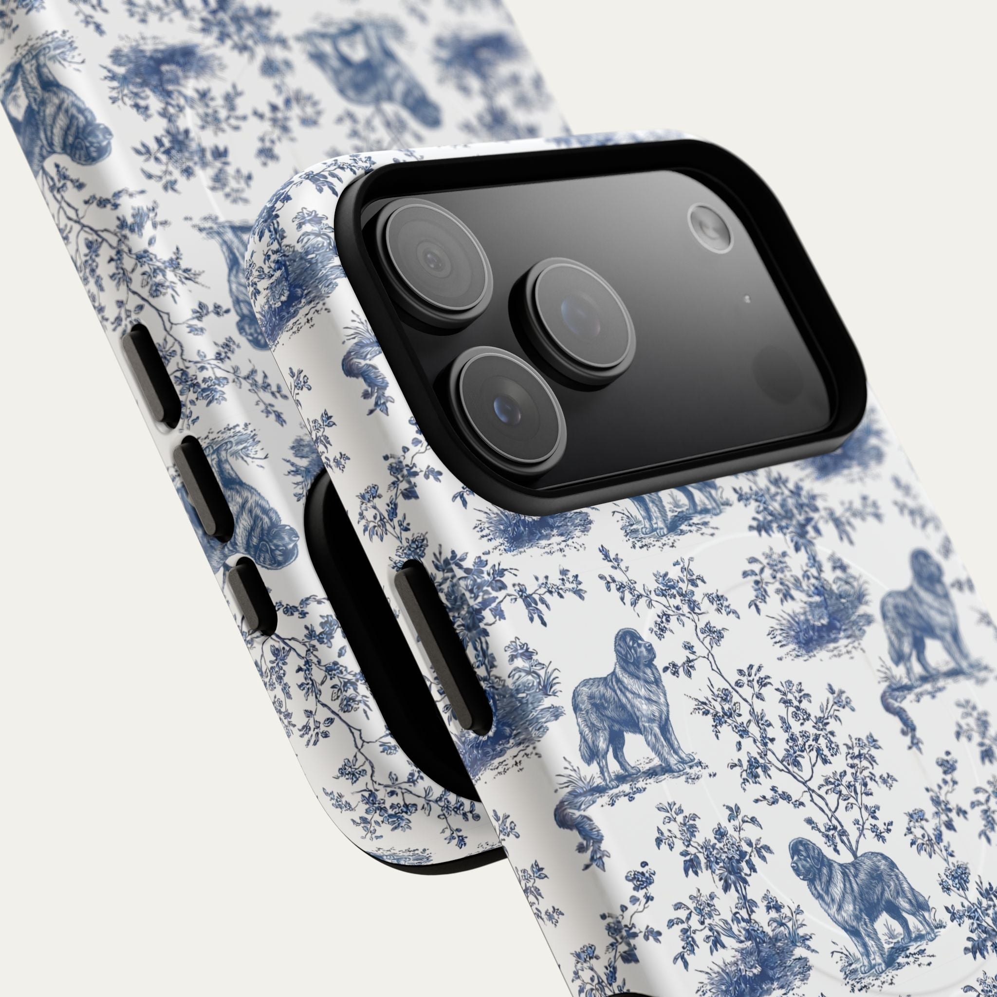 Newfoundland Blue Toile Phone case