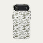 Pug Sage Green Toile phone Case