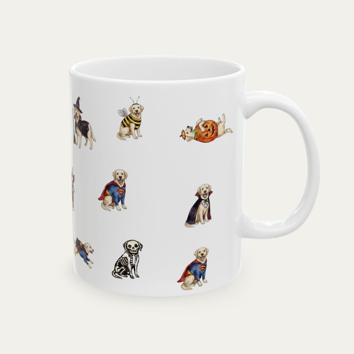 Labrador Cream Halloween mug