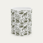 Bernedoodle Sage Green Toile Mug