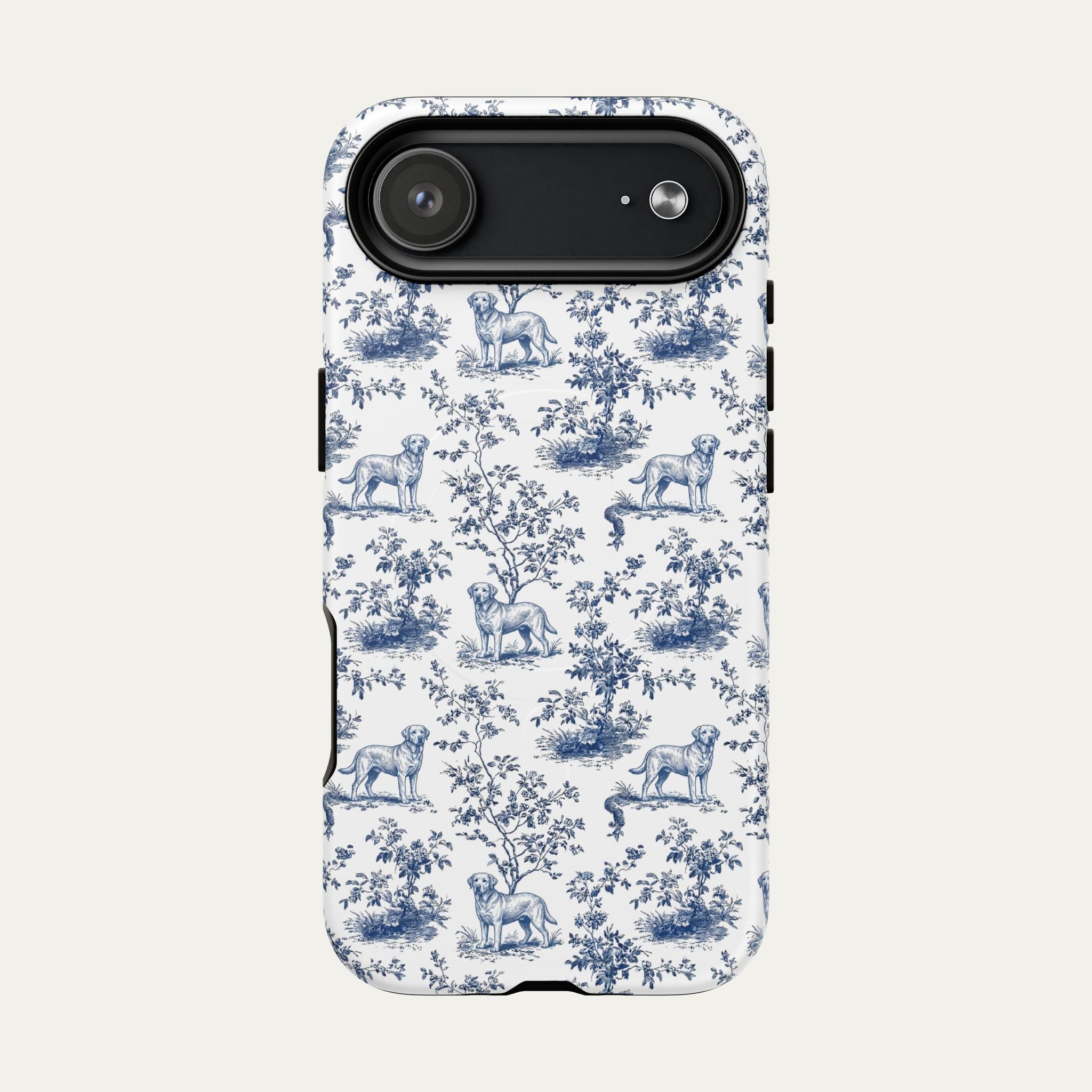 Labrador Retriever Blue Toile Phone case