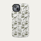 Saint Bernard Sage Green Toile phone Case