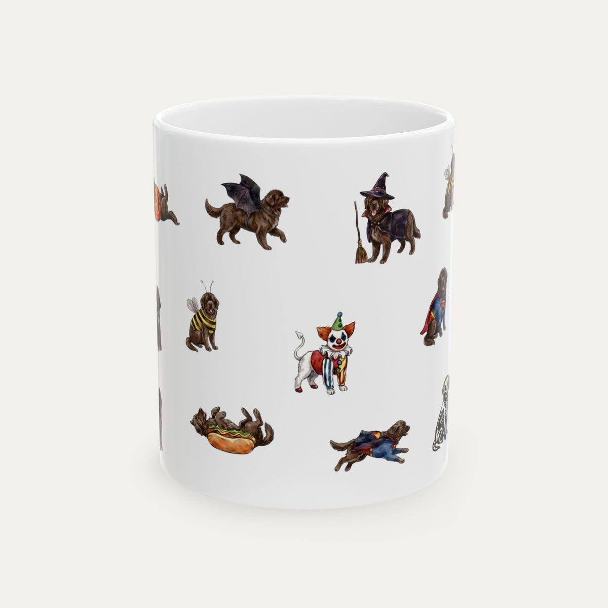 Newfoundland Chocolate Halloween mug