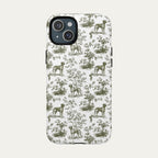 Rhodesian Ridgeback Sage Green Toile phone Case