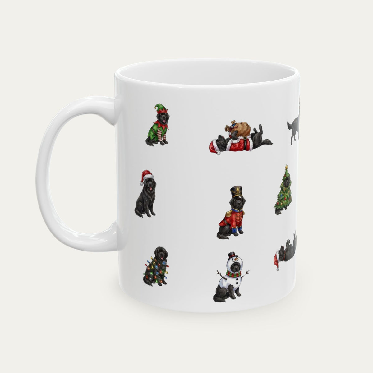 Newfoundland Black Christmas Mug