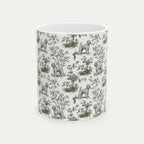 Wheaten Terrier Sage Green Toile Mug