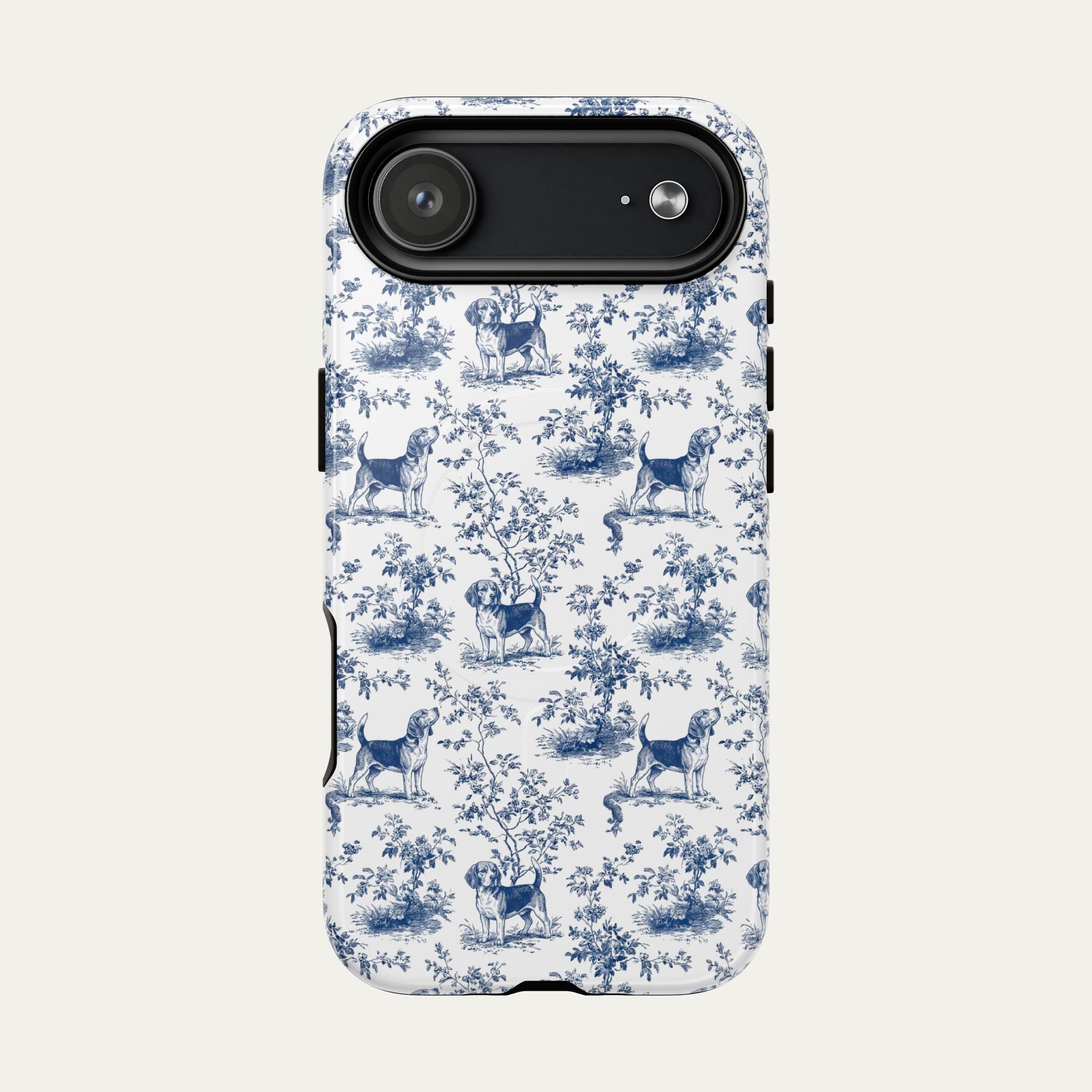Beagle Blue Toile Phone case