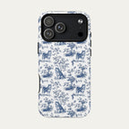Alaskan Malamute Blue Toile Phone case