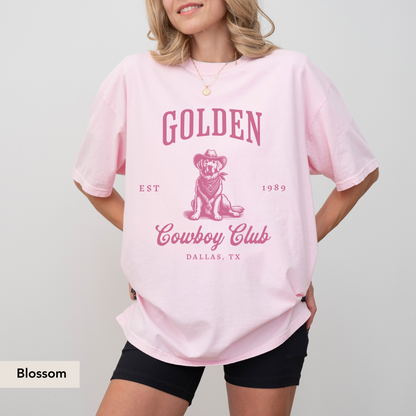 Golden Retriever Cowboy Club Shirt