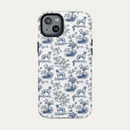 Great Dane Blue Toile Phone case