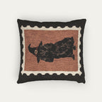 Cocker Spaniel Black Halloween Woven Pillow