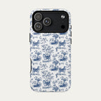 Husky Blue Toile Phone case