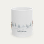 Custom Poodle Brown Christmas Santa Hat Mug