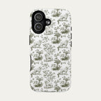 Great pyrenees Sage Green Toile phone Case