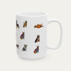 German Shepherd Halloween mug