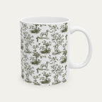 Dalmatian Sage Green Toile Mug