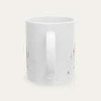 Custom Golden Retriver LIght Golden Christmas Santa Hat Mug