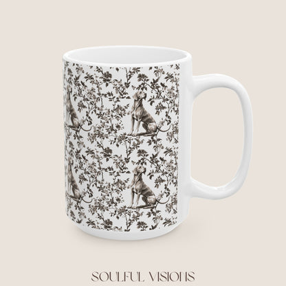Weimaraner Toile De Jouy Mug