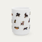 Dachshund SH Black and Tan Halloween mug