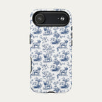 French bulldog Blue Toile Phone case