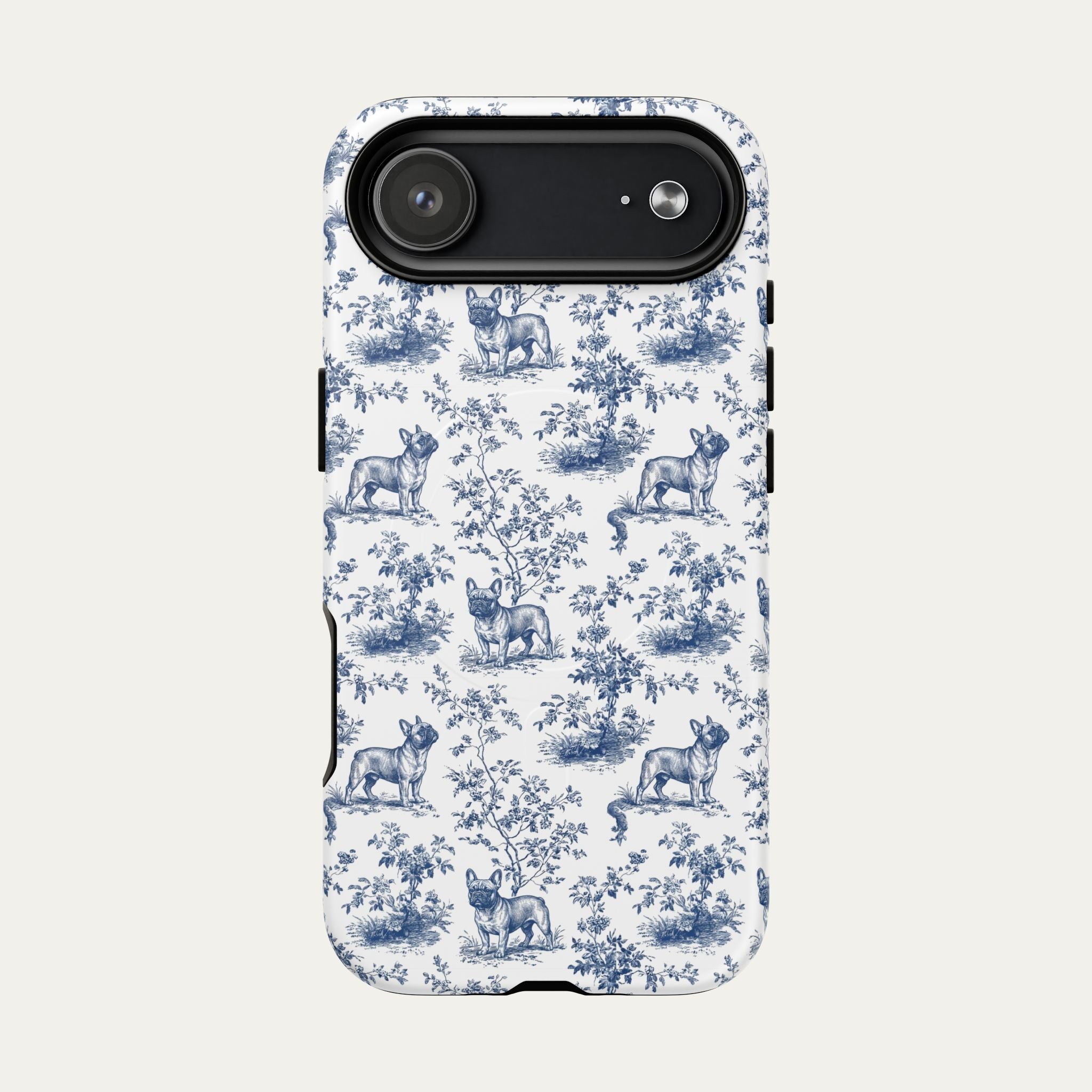 French bulldog Blue Toile Phone case