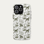 Bernese Mountain Sage Green Toile phone Case