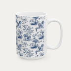 Shih tzu Blue Toile Mug