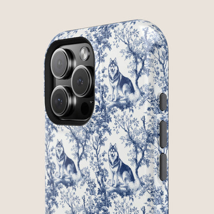 Husky Toile De Jouy Magnetic Phone Case