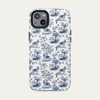 German Shepherd Blue Toile Phone case