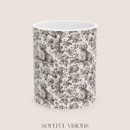 Bichon Frise Toile de Jouy Mug