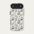 Shar Pei Sage Green Toile phone Case