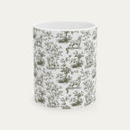 Golden Retriever Sage Green Toile Mug