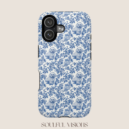 Havanese Toile De Jouy Magnetic Phone Case