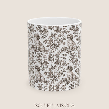 Cocker Spaniel Toile De jouy Mug