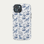 Spanish Water Dog Blue Toile Phone case