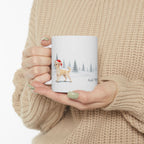 Custom Chihuahua Cream Christmas Santa Hat Mug