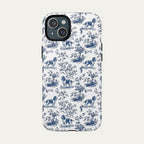 English Springer Spaniel Blue Toile Phone case